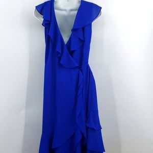 Lulu's Cobalt Asymmetrical Dress